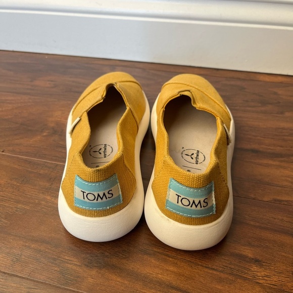 TOMS Alpargata Mallow Mustard Yellow Slip-On Shoes-Size 5 - Picture 5 of 10